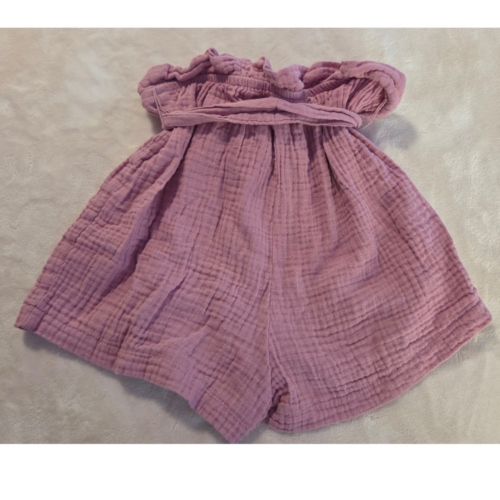Paper Doll Mauve Cotton Muslin Top & Shorts Set Toddler Girls Size Medium 10/12 - Picture 7 of 7